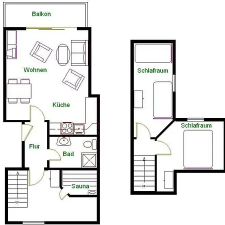 3-zimmer-fewo-mit-sauna-ferienwohnung-mm5 Daire Sankt Peter-Ording